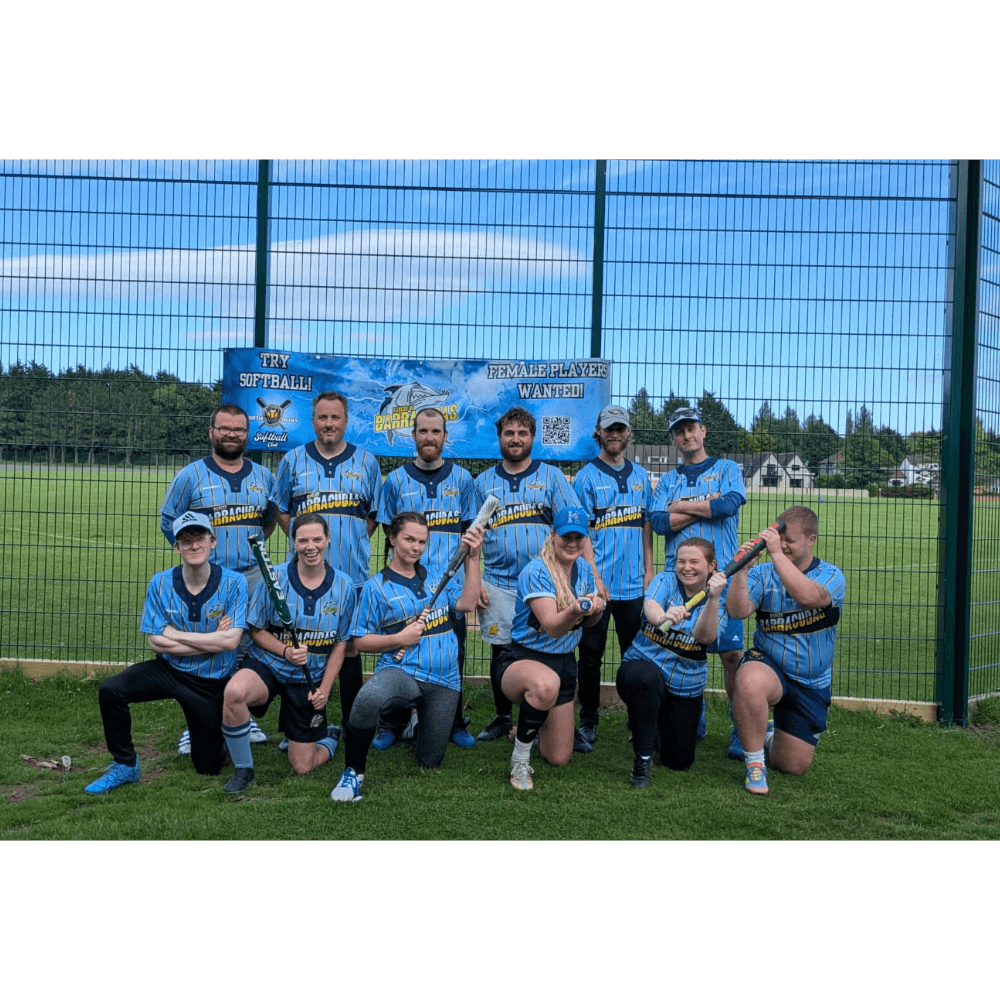 Barracudas team photo for North Down Softball Club