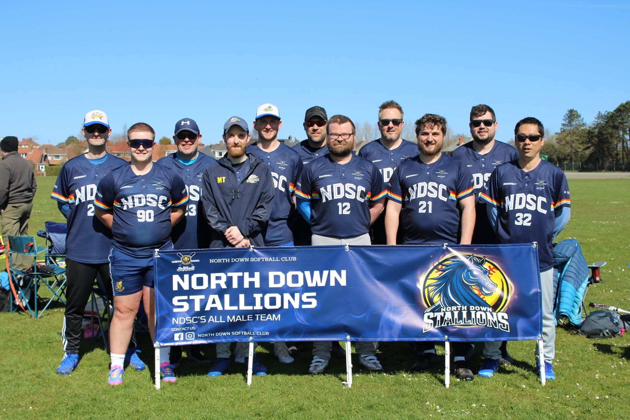 Stallions team photo for North Down Softball Club